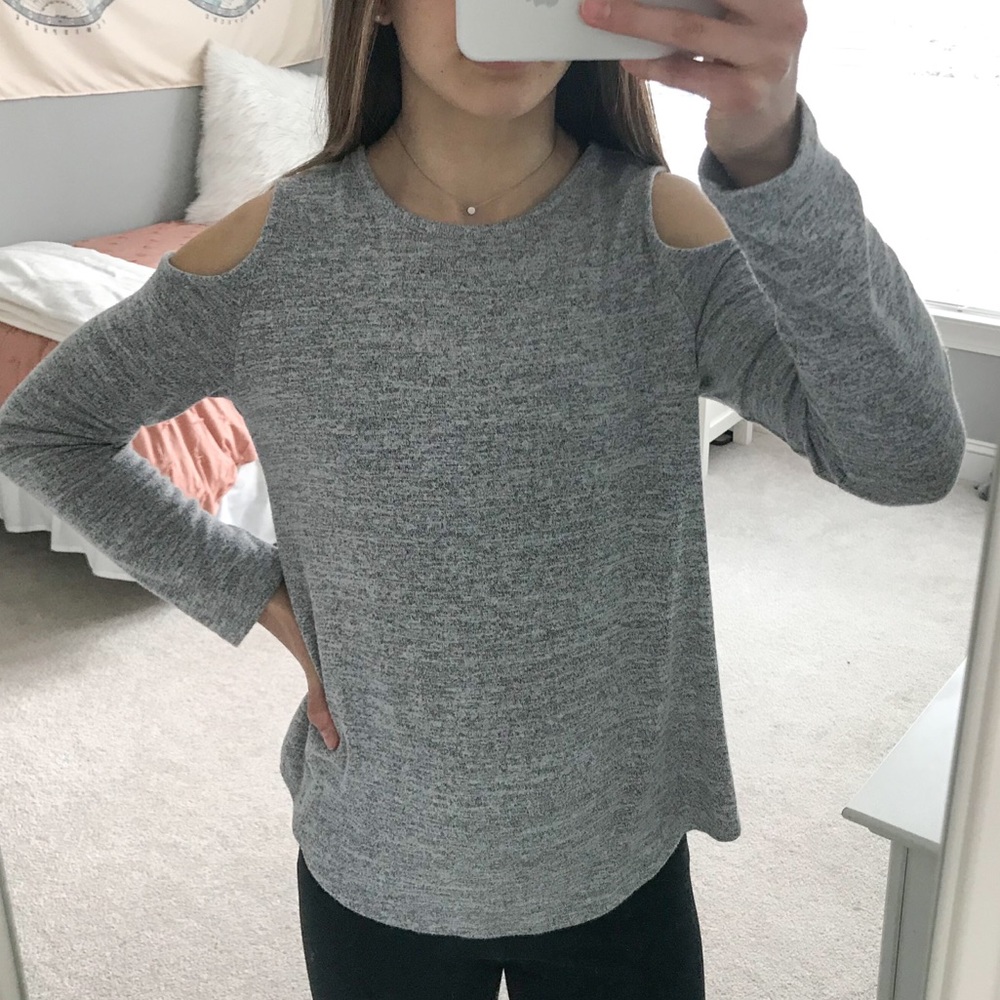 On Sale Soft Cold-Shoulder Sweater